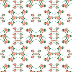 Pattern flower and cactus pattern