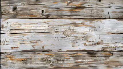 Rustic sun-bleached reclaimed wood texture with peeling paint. Full frame background and texture for design and print