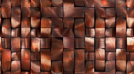 seamless texture of copper mesh with a woven or knitted appearance