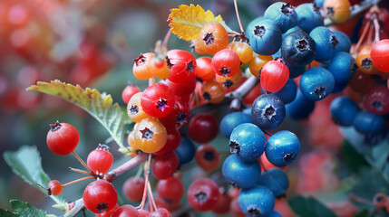 Forest berries fruits