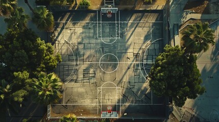 basketball court in la 