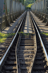 railway bridge photographed during the day