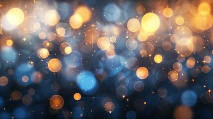 A soft and inviting illustration of abstract bokeh lights, creating a soothing and delicate light background - obrazy, fototapety, plakaty
