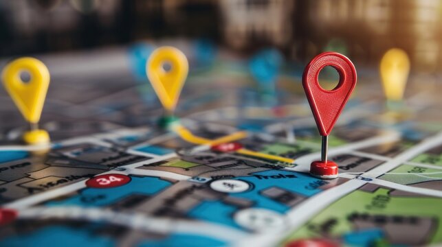 A dynamic concept image representing local search marketing for ecommerce