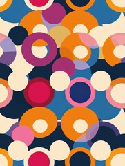 Simplistic colorful pattern