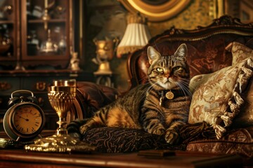 cat on the couch