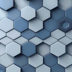 3d background, grey and blue color scheme, hexagon pattern, modern design, iPhone wallpaper