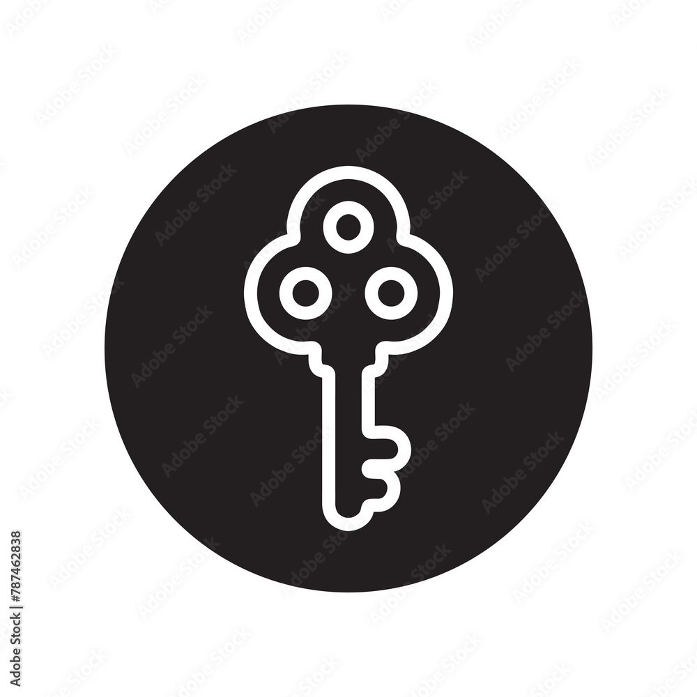 Poster user icon vector. profile mark logo design. profile vector icon illustration in circle isolated on w