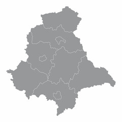 Upper Palatinate administrative map