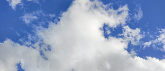 Blue sky with white clouds in the sky