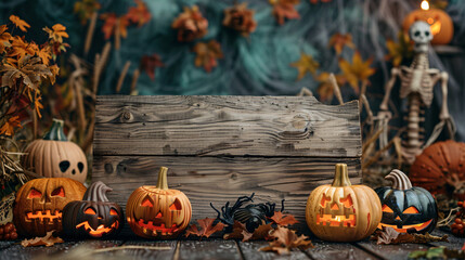 Halloween Card Party Pumpkins