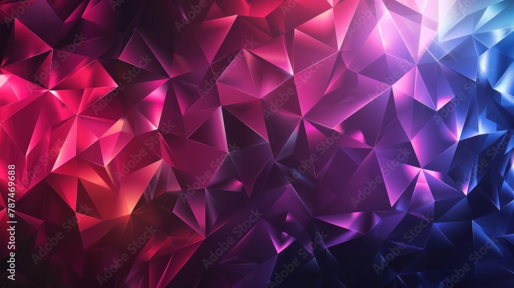 Poster a dynamic and colorful abstract polygonal vector illustration, perfect for modern design projects