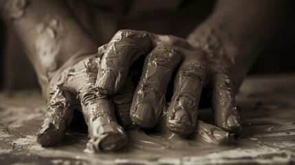 A potters hands mold and shape clay with a fluidity and grace reminiscent of a ballet dancers...