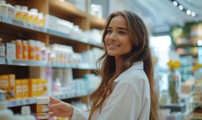 Ensuring client health and satisfaction. Portrait of an attractive young pharmacist at work.