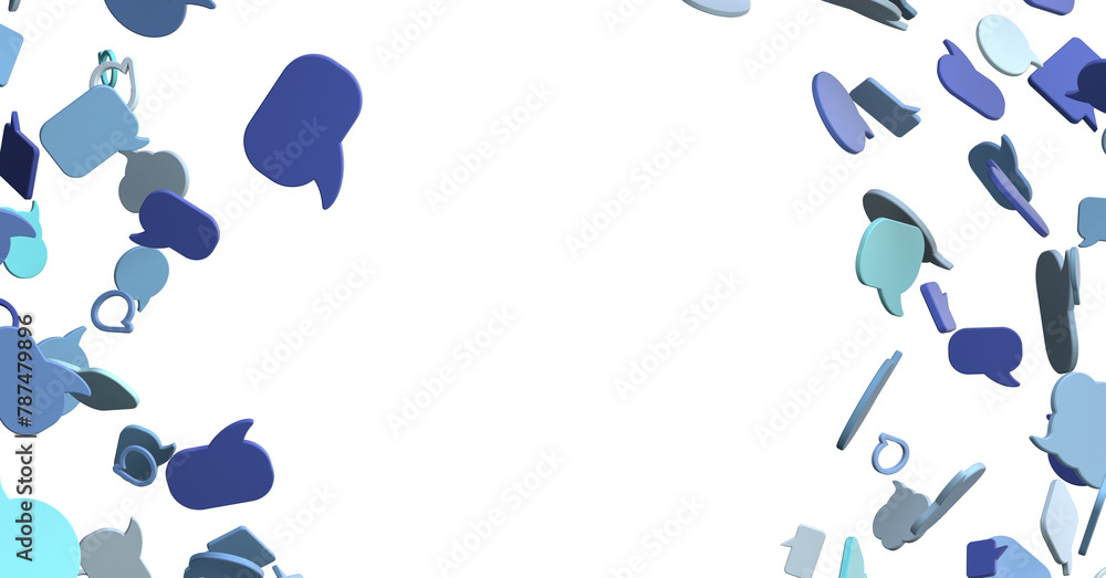 Poster hand holding using mobile phone with email icon on screen. concept of business communication