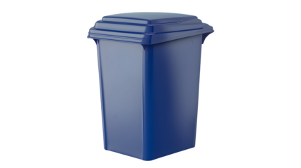Office Trash Bin Isolated on White Background: PNG File for Office Designs, Hand Edited Generative AI