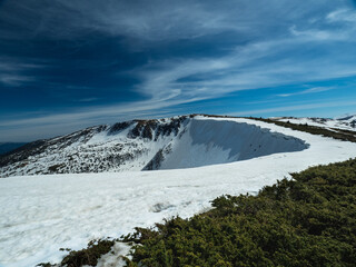 mountains in spring. Carpathians Ukraine
