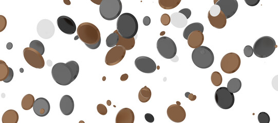 gold  Burst: Astonishing 3D Illustration of Bursting gold Confetti