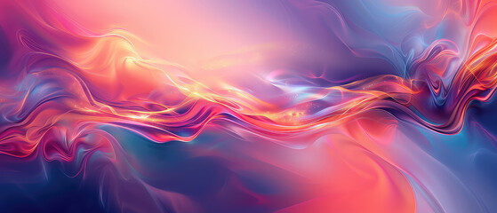 Abstract energy flow with vivid colors