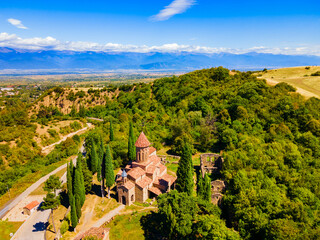 Ikalto Monastery aerial panoramic view, Georgia
