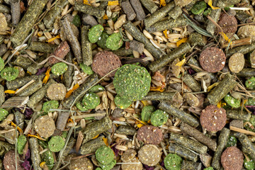 combined pet food for rodents, meat-free food