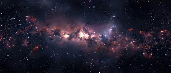 Galactic core of a star-studded universe