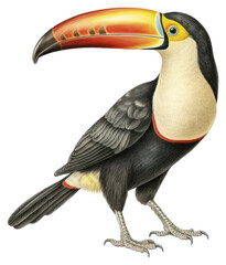 PNG  Toucan animal sketch bird. 