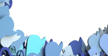 Approved email and spam message displayed on a futuristic interface