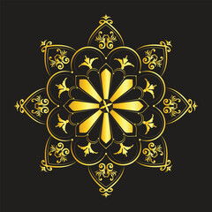 golden snowflake ornament