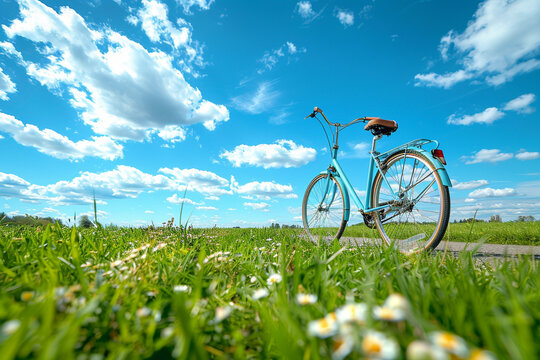 World bicycle day. Sunny Day Bicycle Ride