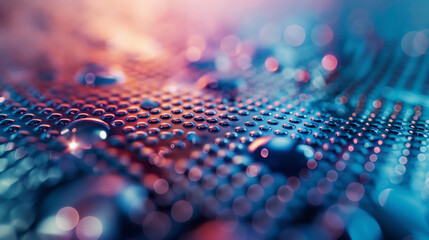 Nano-sized photonics components made from semiconductors, magnified to show detail with natural light softly highlighting their intricate features. , natural light, soft shadows, w