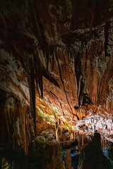 Oylat Cave in Iznik Village, Bursa, Turkey. Oylat Cave was formed on a significant, east-west...