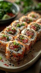 Spicy Tuna Rolls Sushi