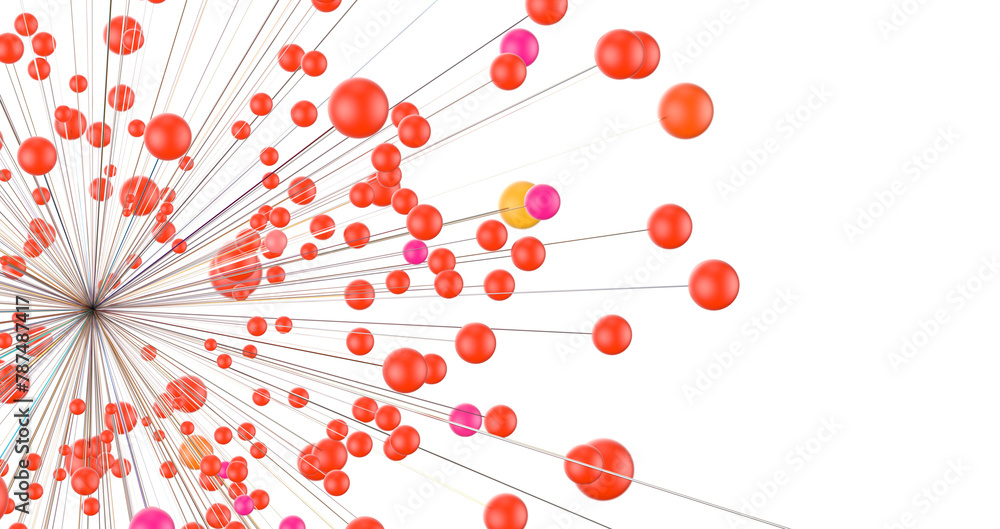 Poster network structure - abstract design connection