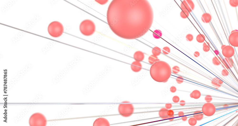 Poster network structure - abstract design connection