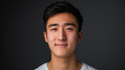Obraz premium Portrait of young chinese man background