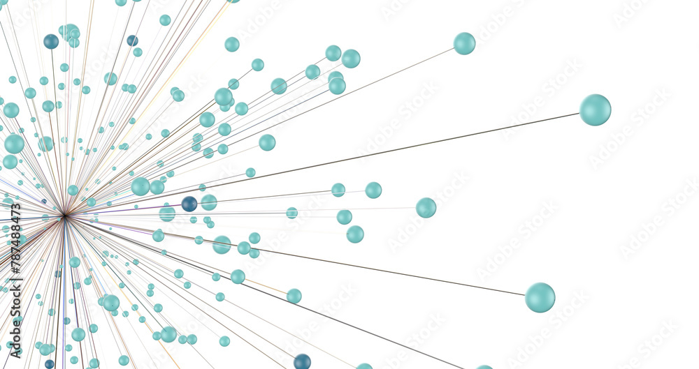 Poster network structure - abstract design connection
