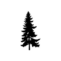 Obraz premium Tree Silhouette Vector Clipart.