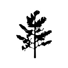 Tree Silhouette Vector Clipart.