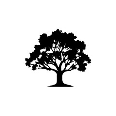 Tree Silhouette Vector Clipart.