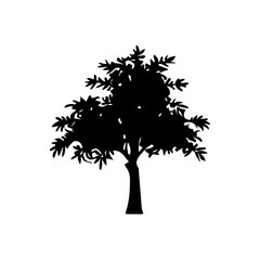 Tree Silhouette Vector Clipart.