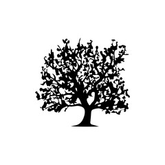 Tree Silhouette Vector Clipart