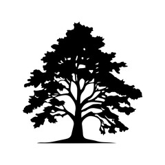 Fototapeta premium Tree Silhouette Vector Clipart