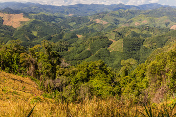 Rural landscape near Luang Namtha town, Laos