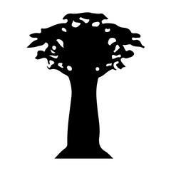 Tree Silhouette Vector Clipart
