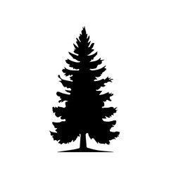 Obraz premium Tree Silhouette Vector Clipart