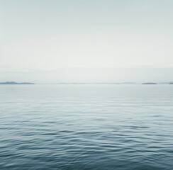 Fototapeta premium Majestic Water Landscape With Mountain Range