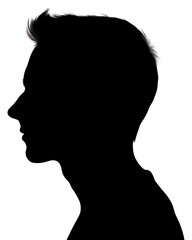 PNG Man silhouette portrait adult. - obrazy, fototapety, plakaty