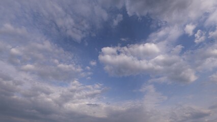 a sky with clouds and the sun shining through it. 3d render