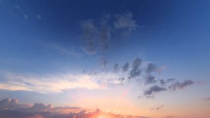 a sky with clouds and the sky with the sun shining through. 3d render